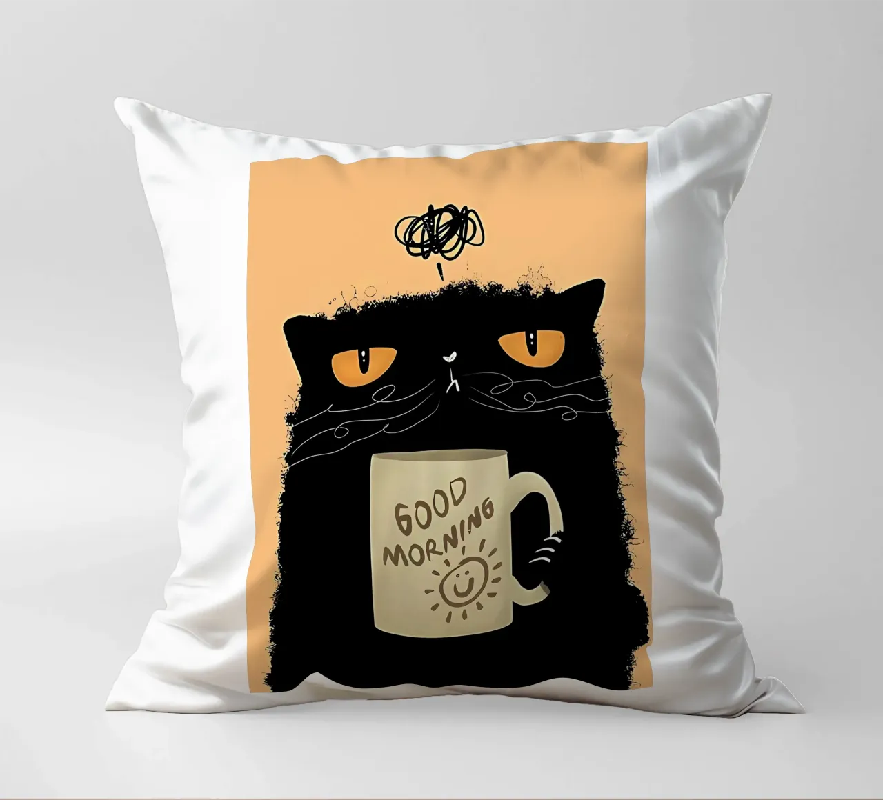 Caffè Grumpy Cat cuscino da Arjun