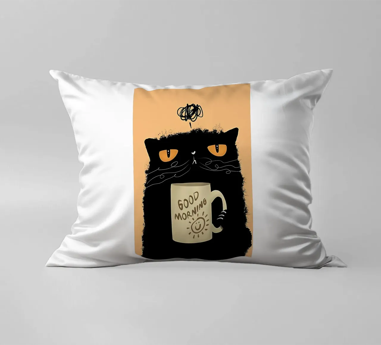 Caffè Grumpy Cat cuscino da Arjun