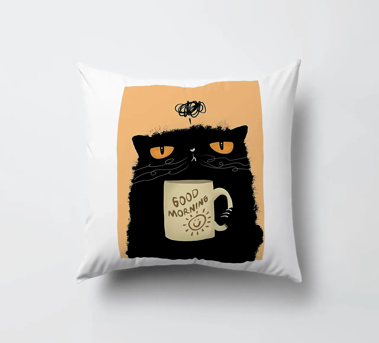 Caffè Grumpy Cat cuscino da Arjun