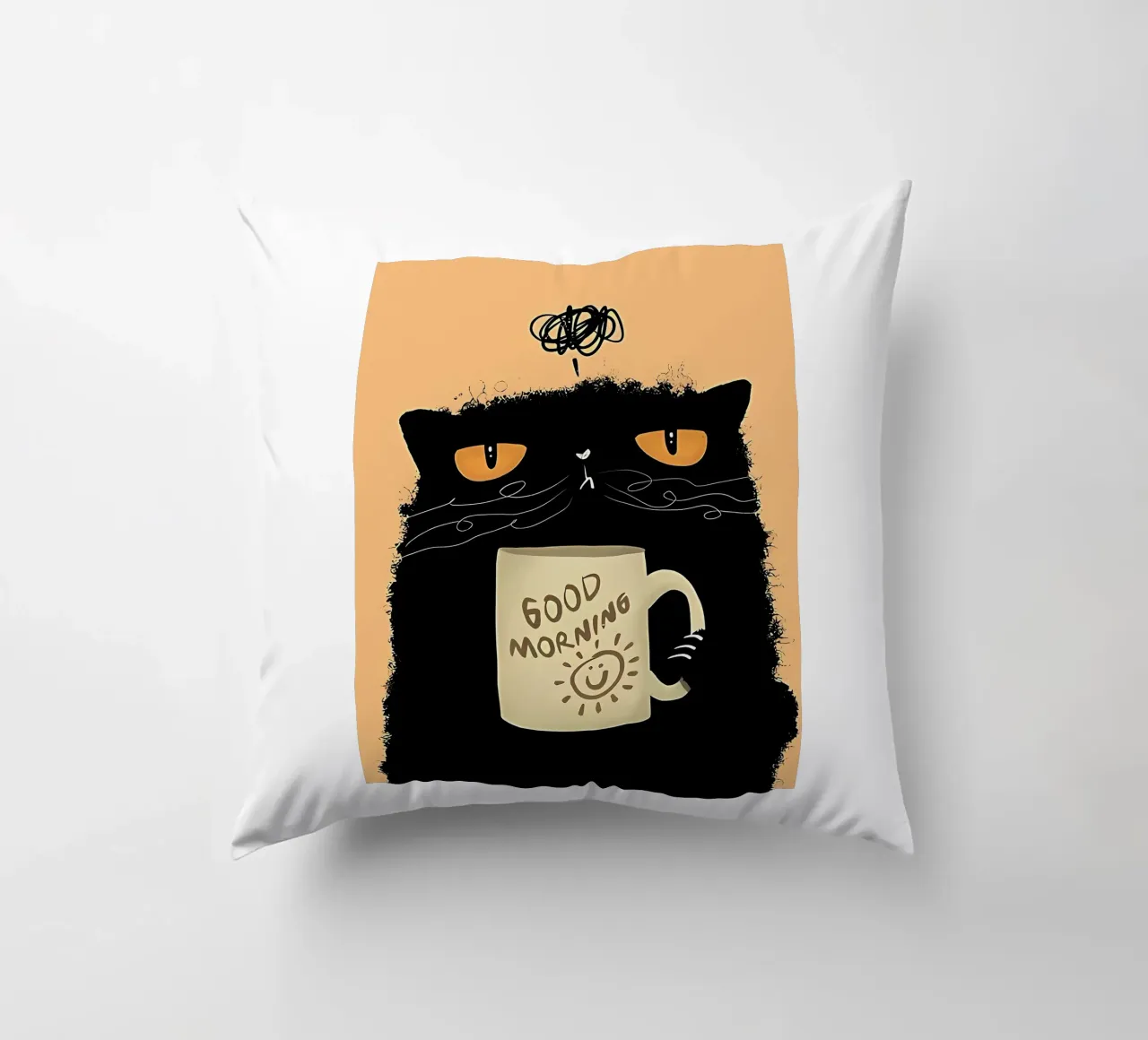 Caffè Grumpy Cat cuscino da Arjun