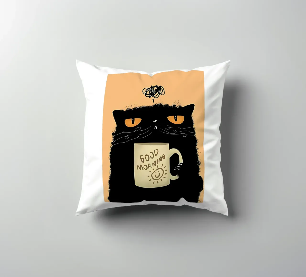 Caffè Grumpy Cat cuscino da Arjun