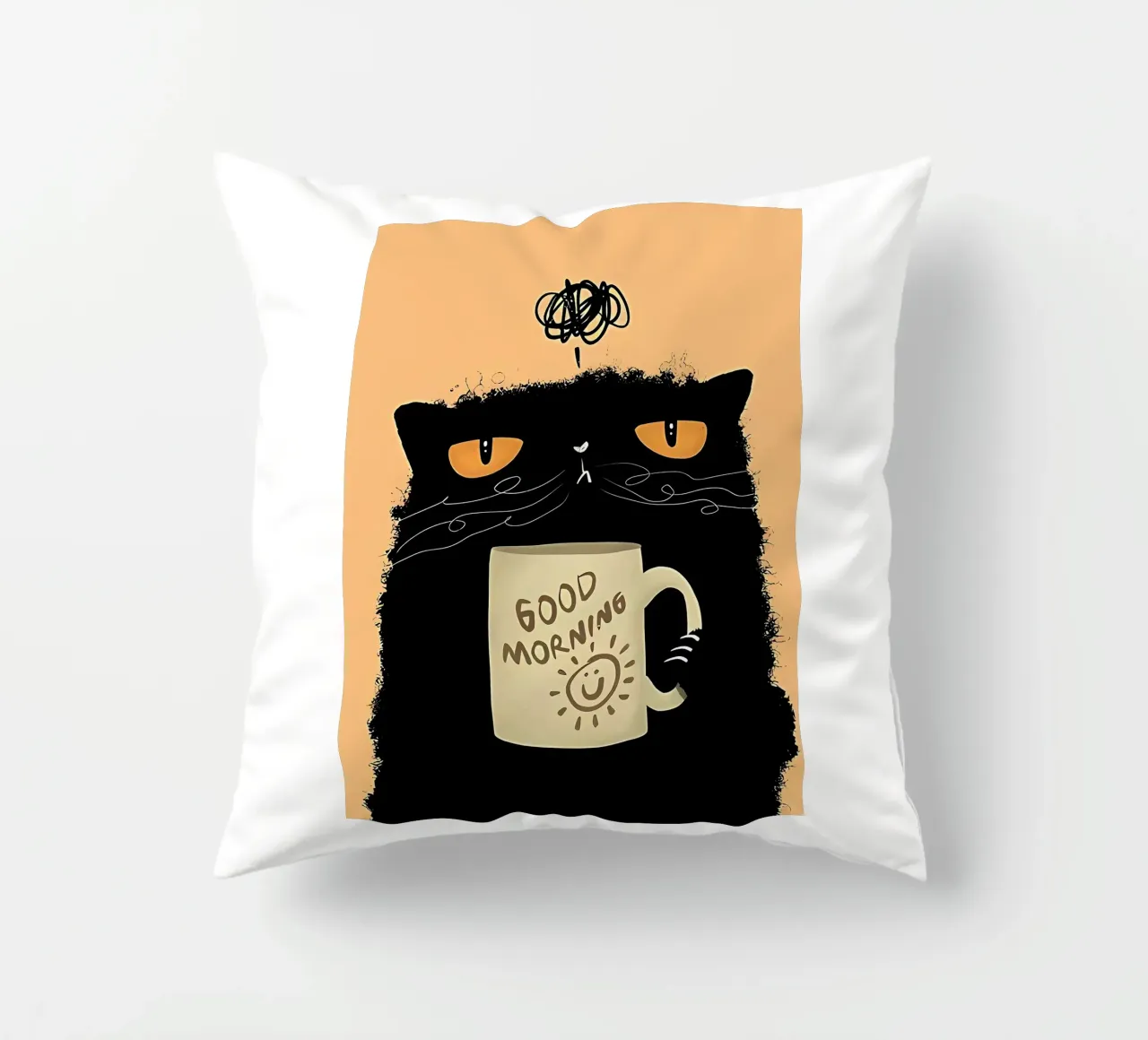 Caffè Grumpy Cat cuscino da Arjun