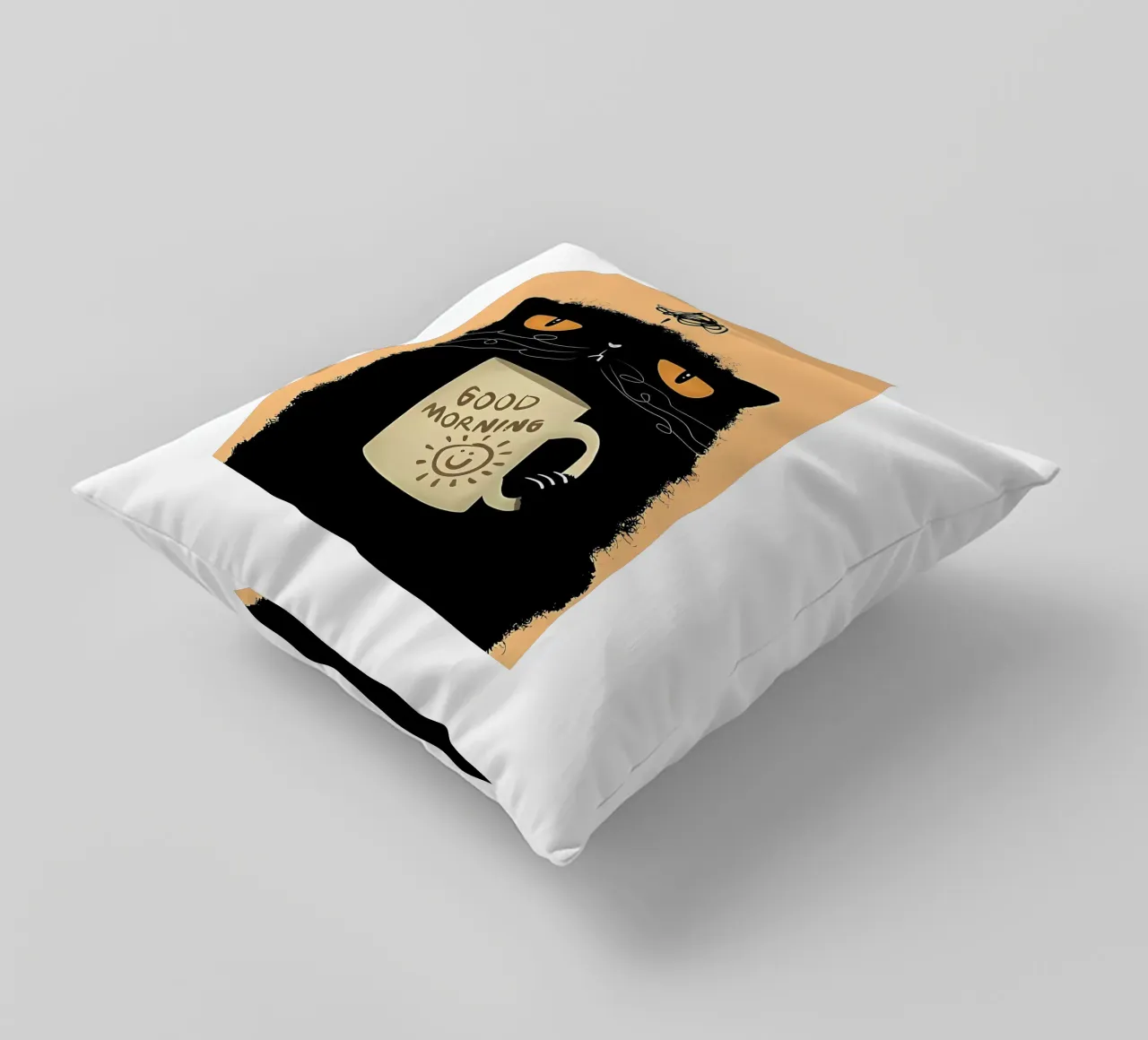 Caffè Grumpy Cat cuscino da Arjun