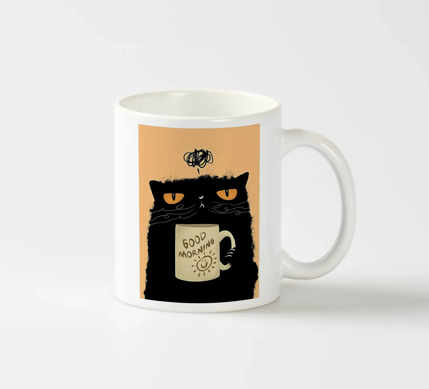 Grumpy Cat Coffee ceramic mug by Arjun