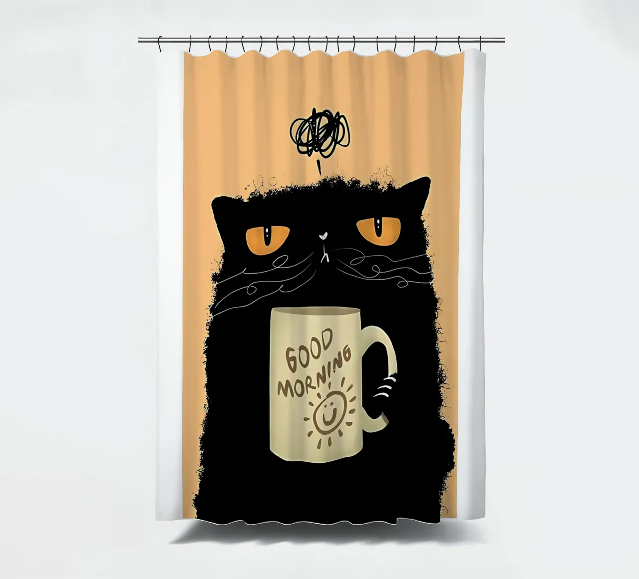 Caffè Grumpy Cat tenda da doccia da Arjun