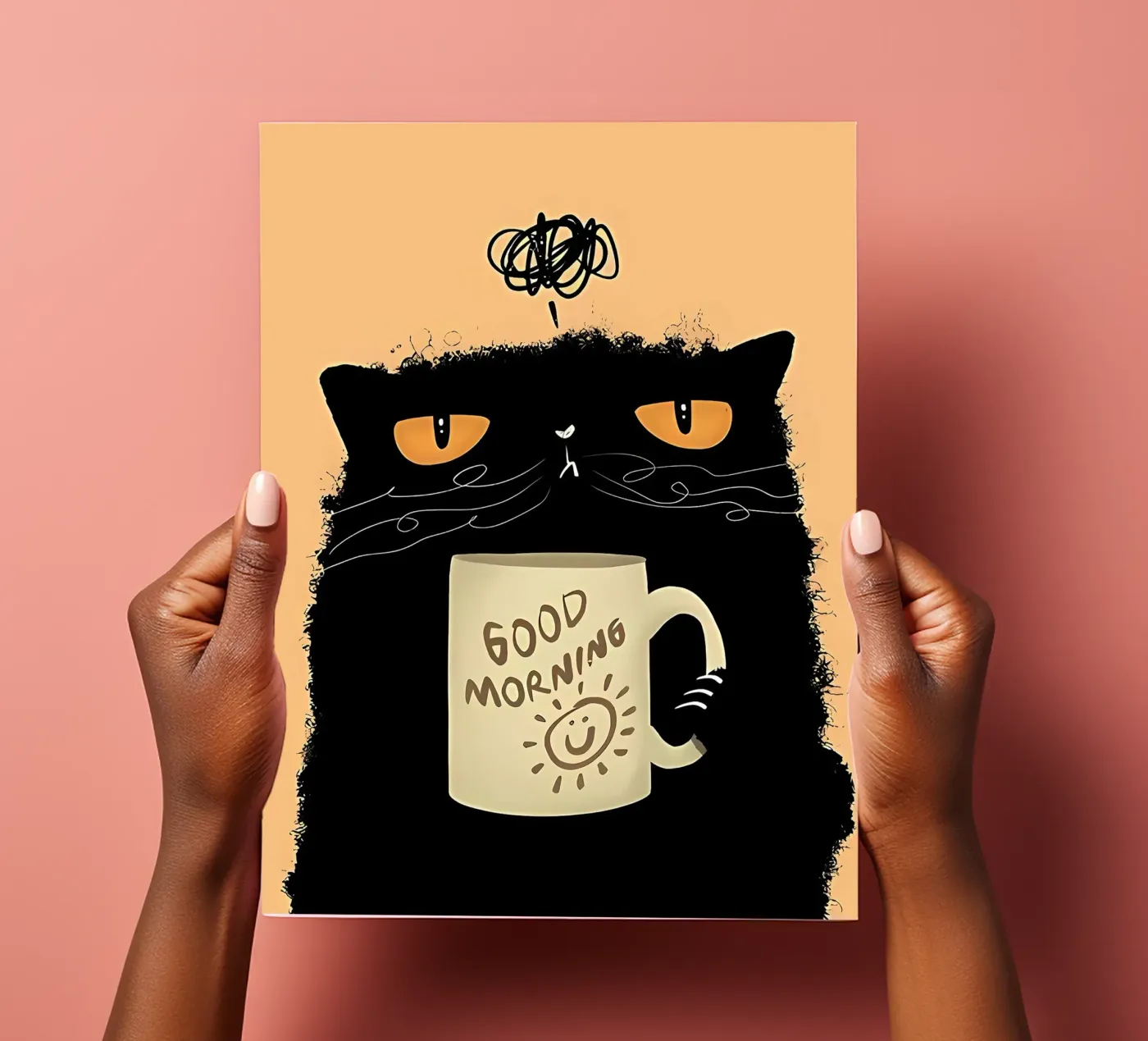 Grumpy Cat Koffie stickervel van Arjun