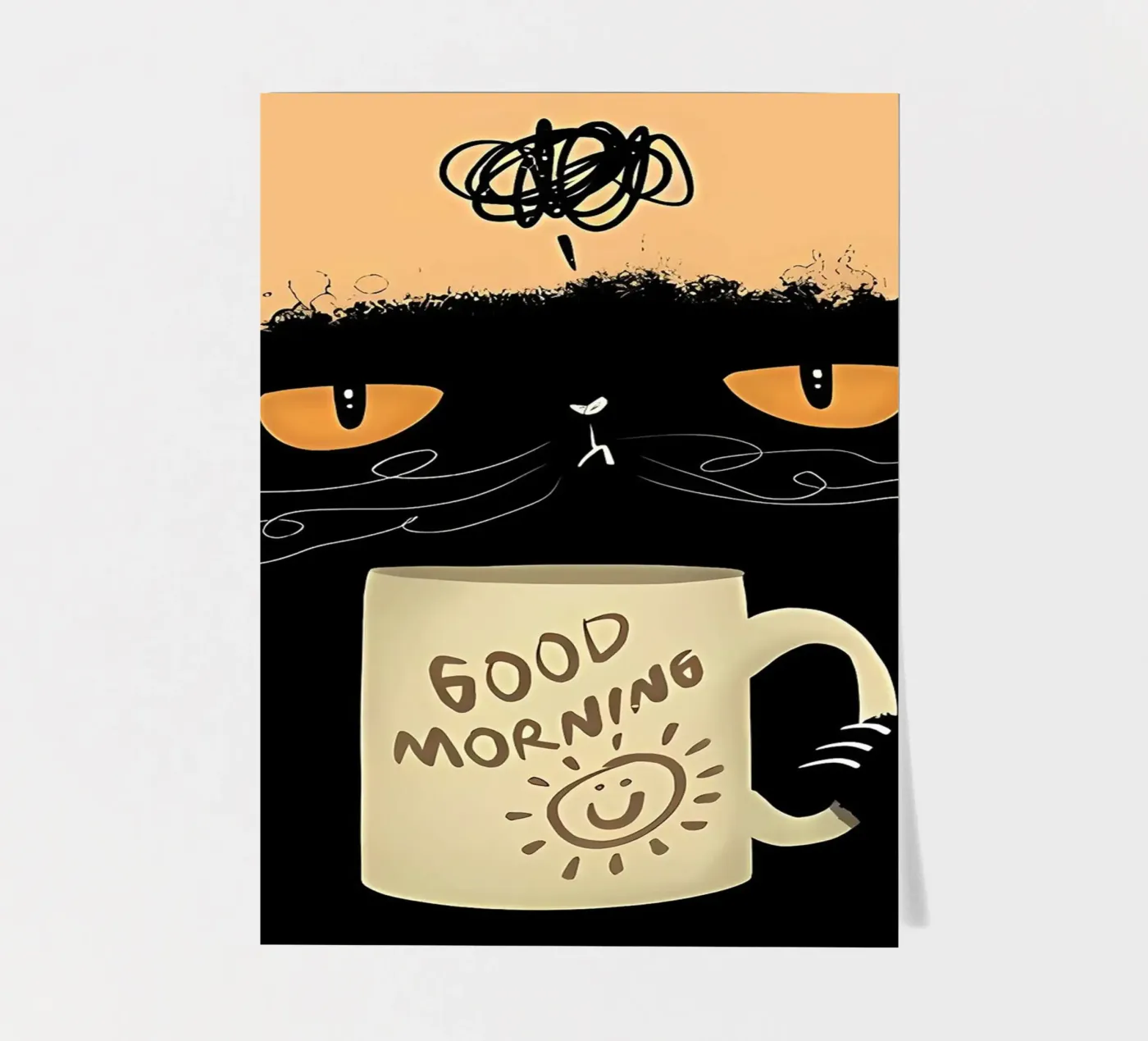 Grumpy Cat Koffie stickervel van Arjun