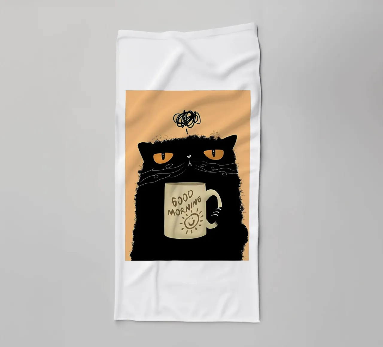 Caffè Grumpy Cat asciugamano da bagno da Arjun