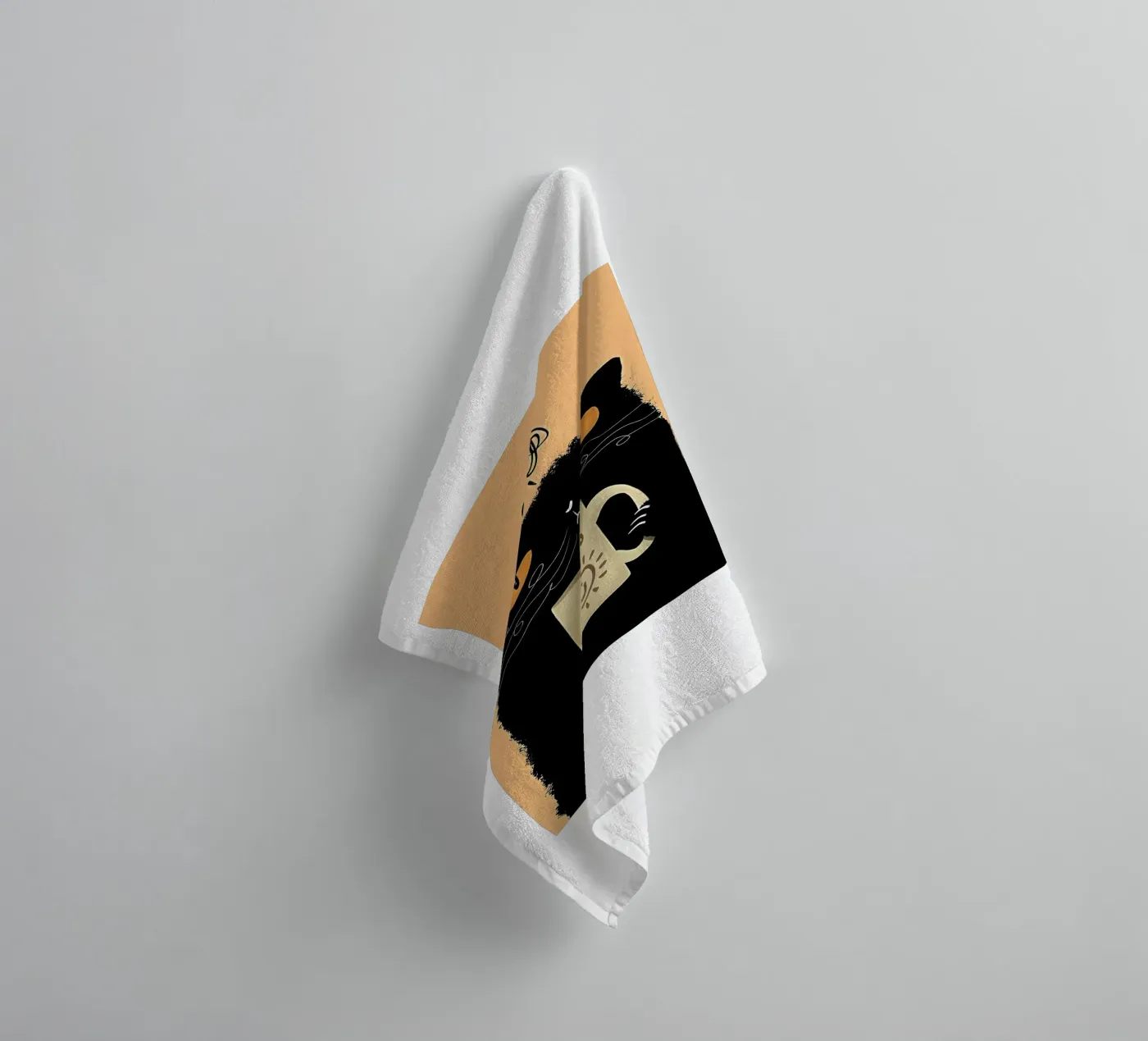 Grumpy Cat Coffee towel by Arjun