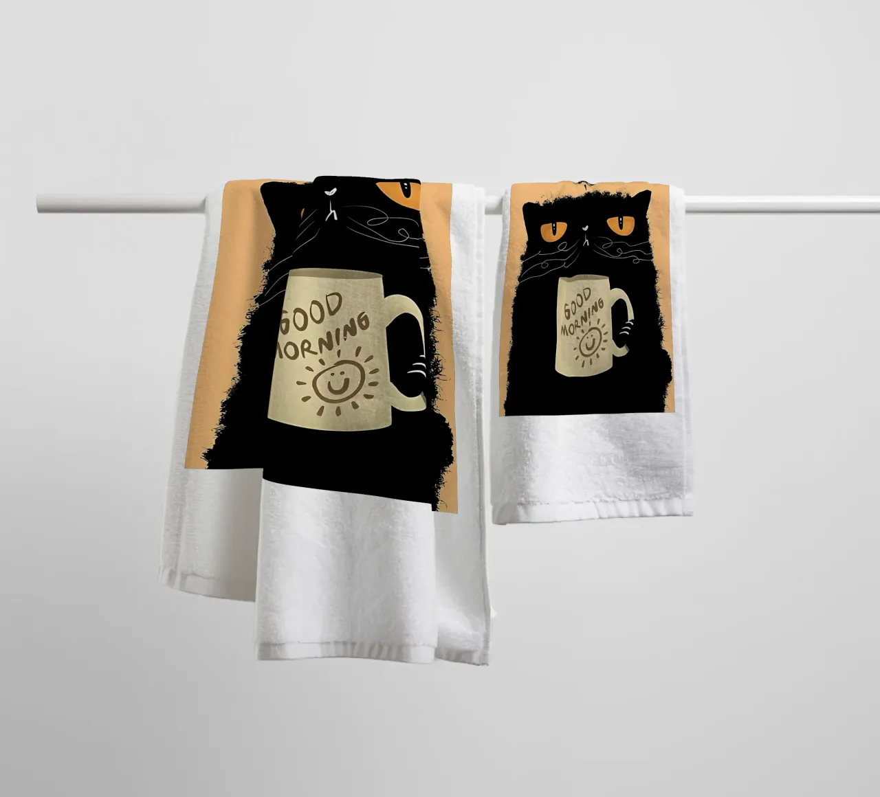 Caffè Grumpy Cat asciugamano da bagno da Arjun