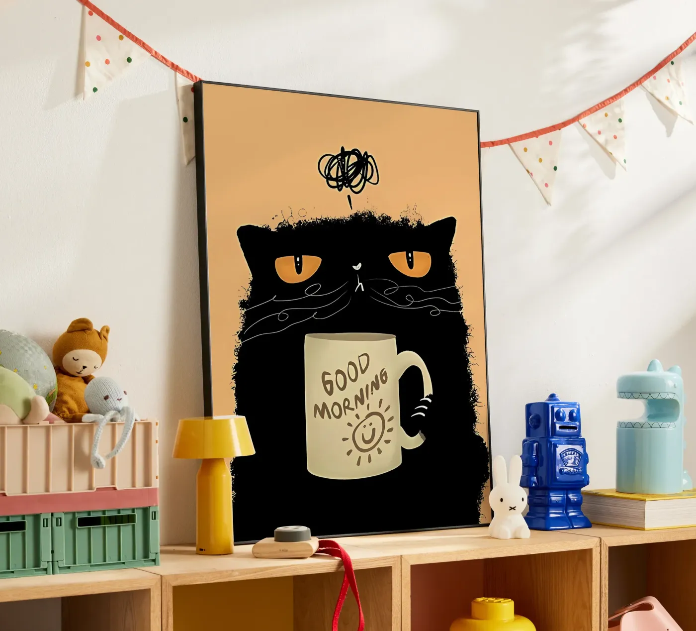 Grumpy Cat Coffee alluminio dibond da Arjun