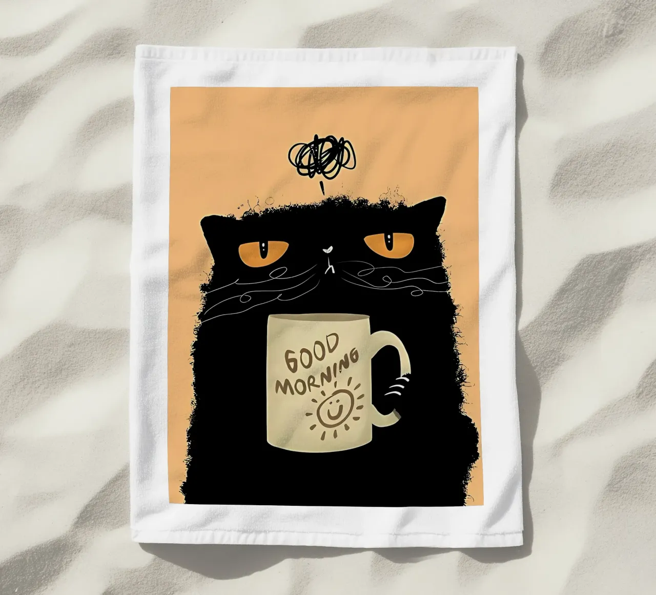 Caffè Grumpy Cat telo mare da Arjun