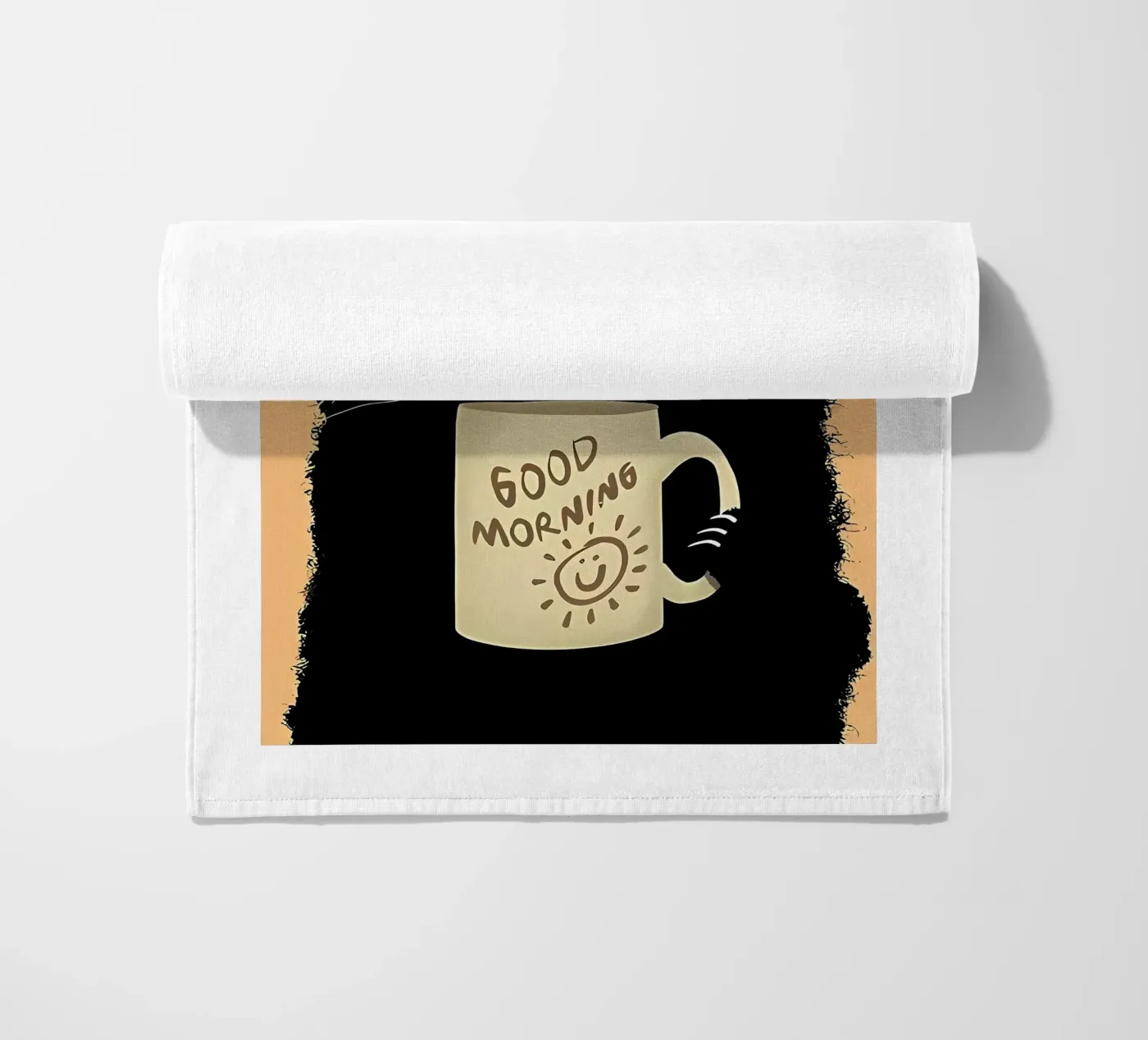 Grumpy Cat Koffie strandhanddoek van Arjun
