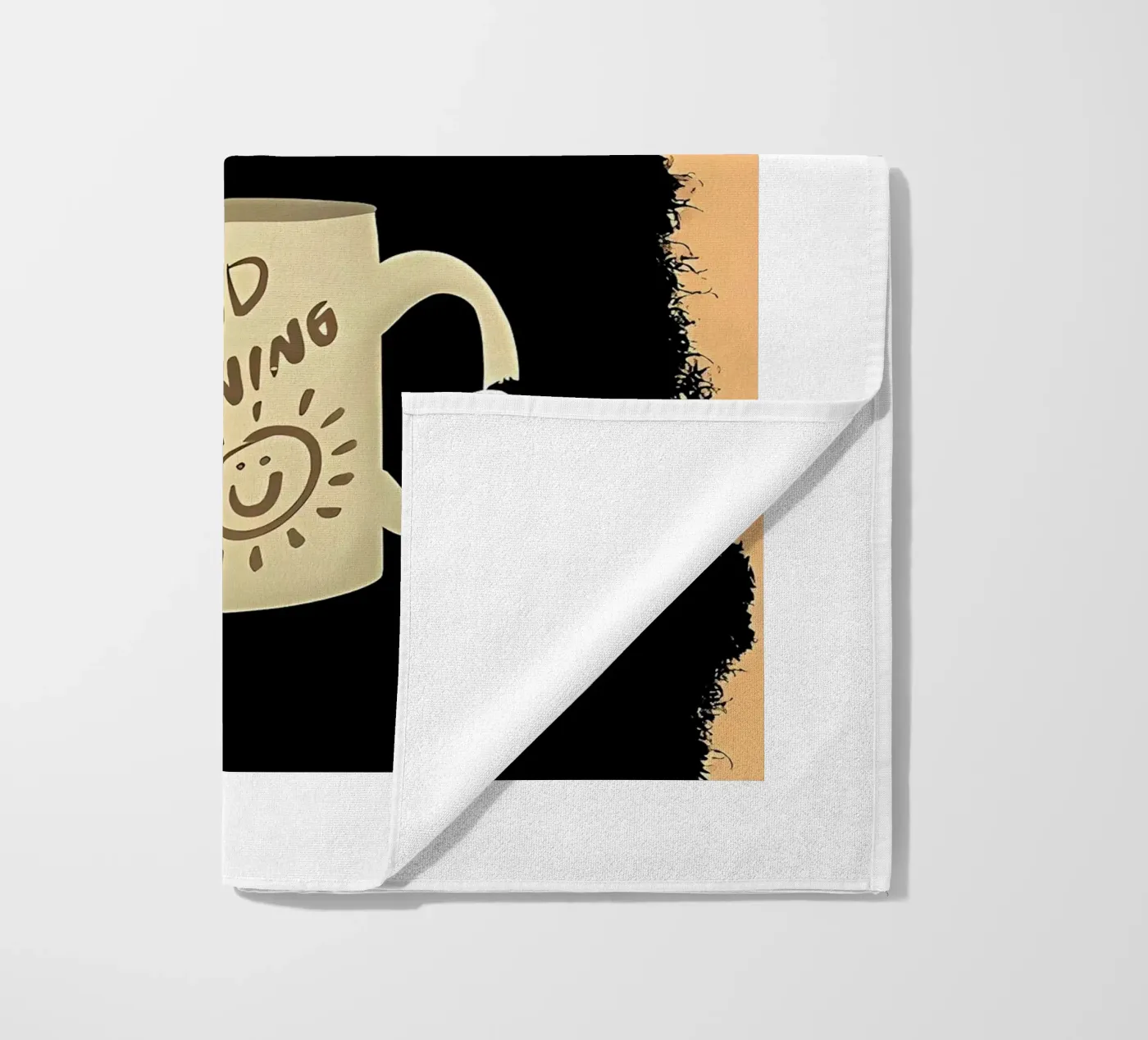 Grumpy Cat Koffie strandhanddoek van Arjun