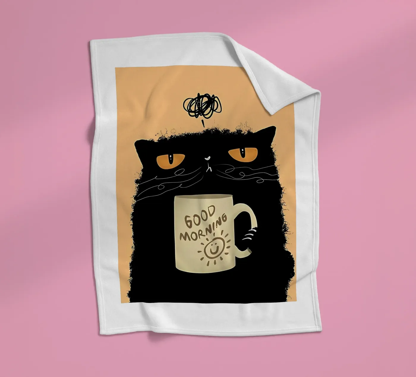 Caffè Grumpy Cat coperta in pile da Arjun