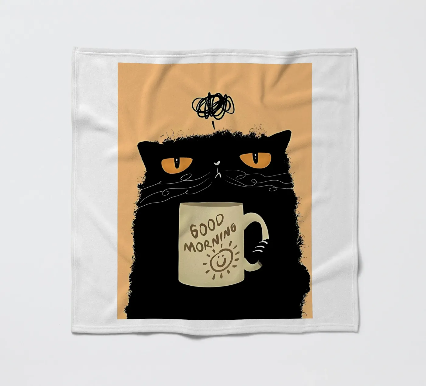 Caffè Grumpy Cat coperta in pile da Arjun