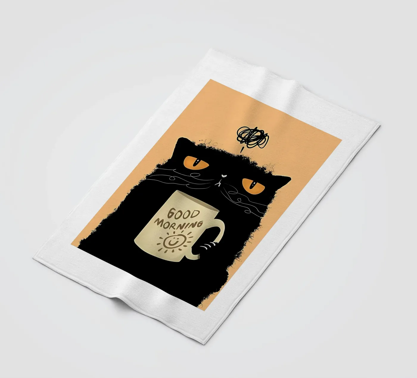 Caffè Grumpy Cat coperta in pile da Arjun