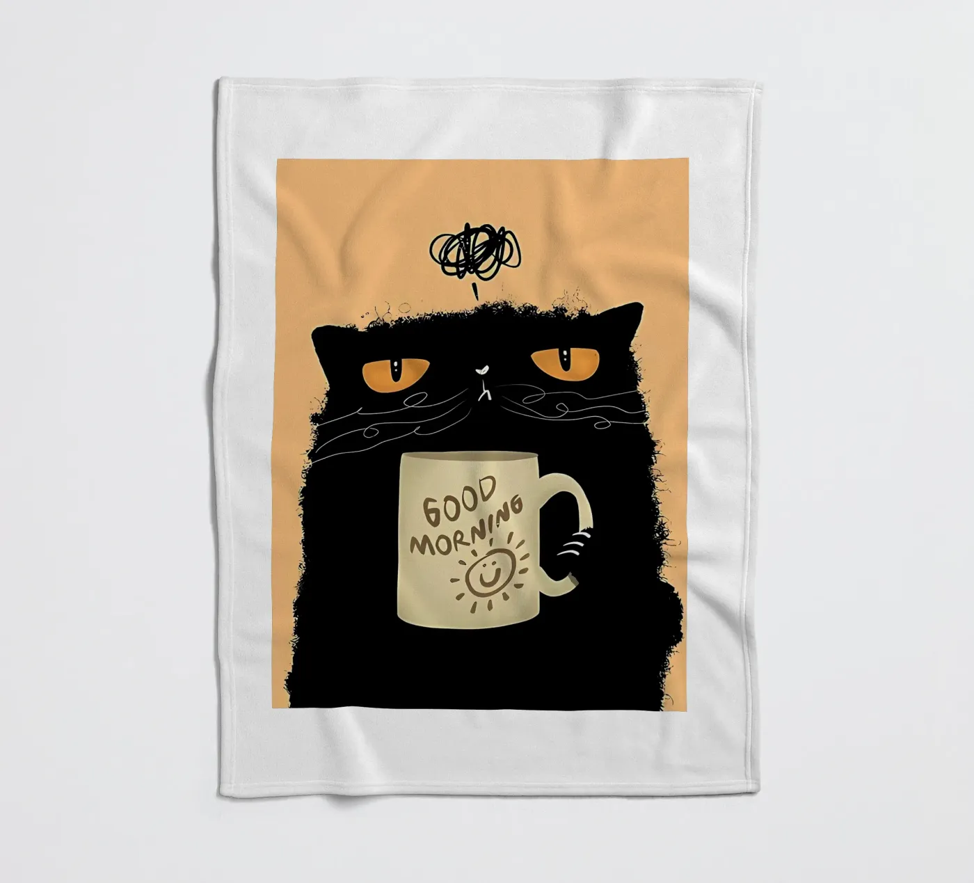 Caffè Grumpy Cat coperta in pile da Arjun