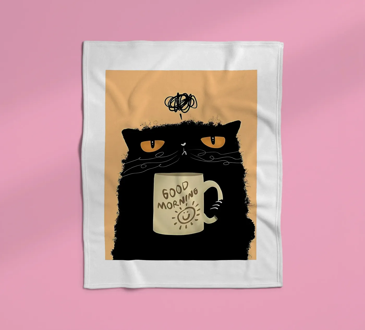 Caffè Grumpy Cat coperta in pile da Arjun