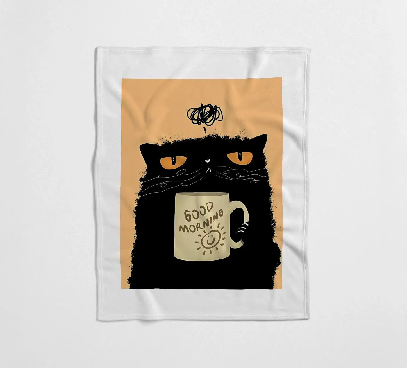 Caffè Grumpy Cat coperta in pile da Arjun