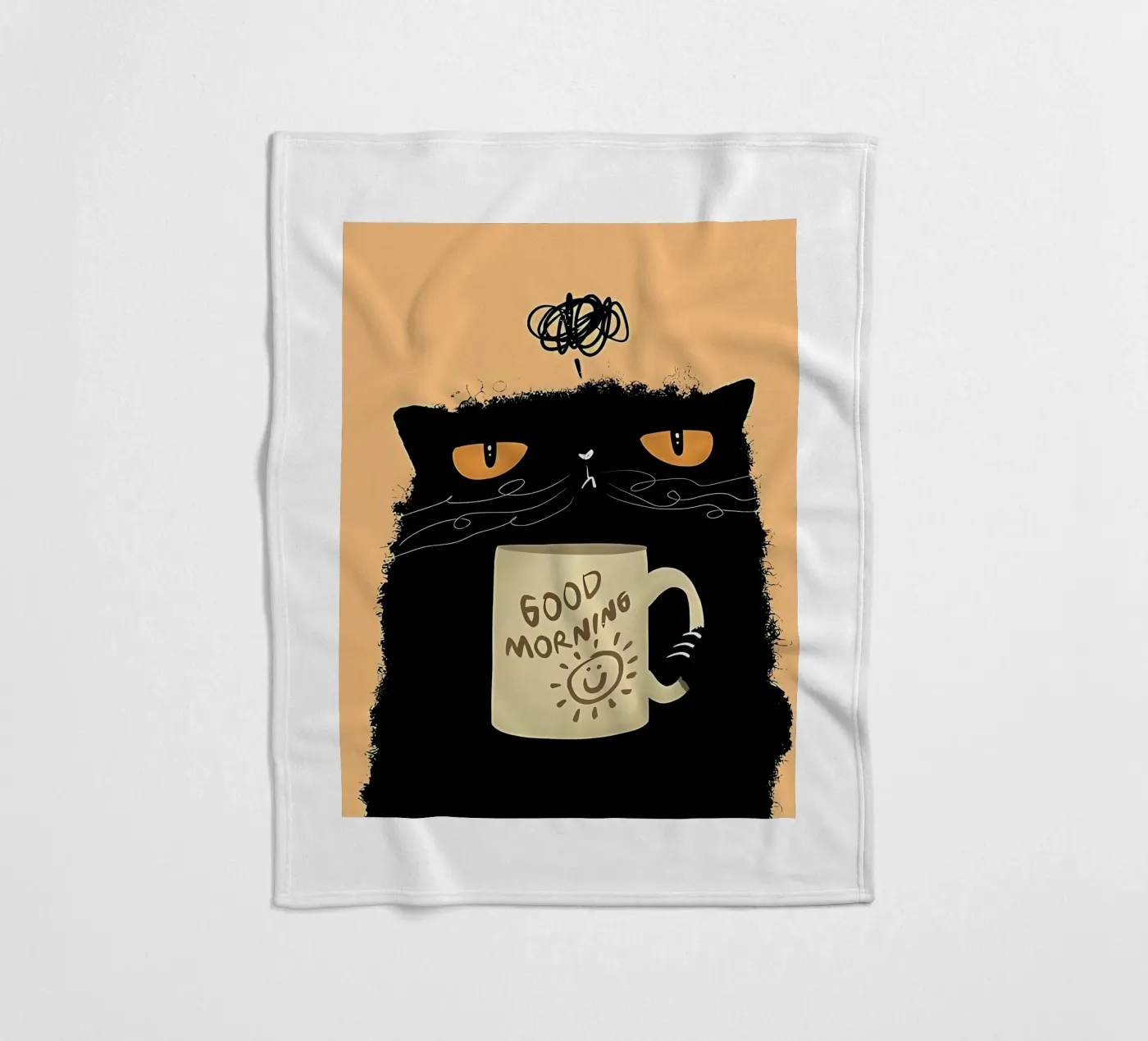 Caffè Grumpy Cat coperta in pile da Arjun