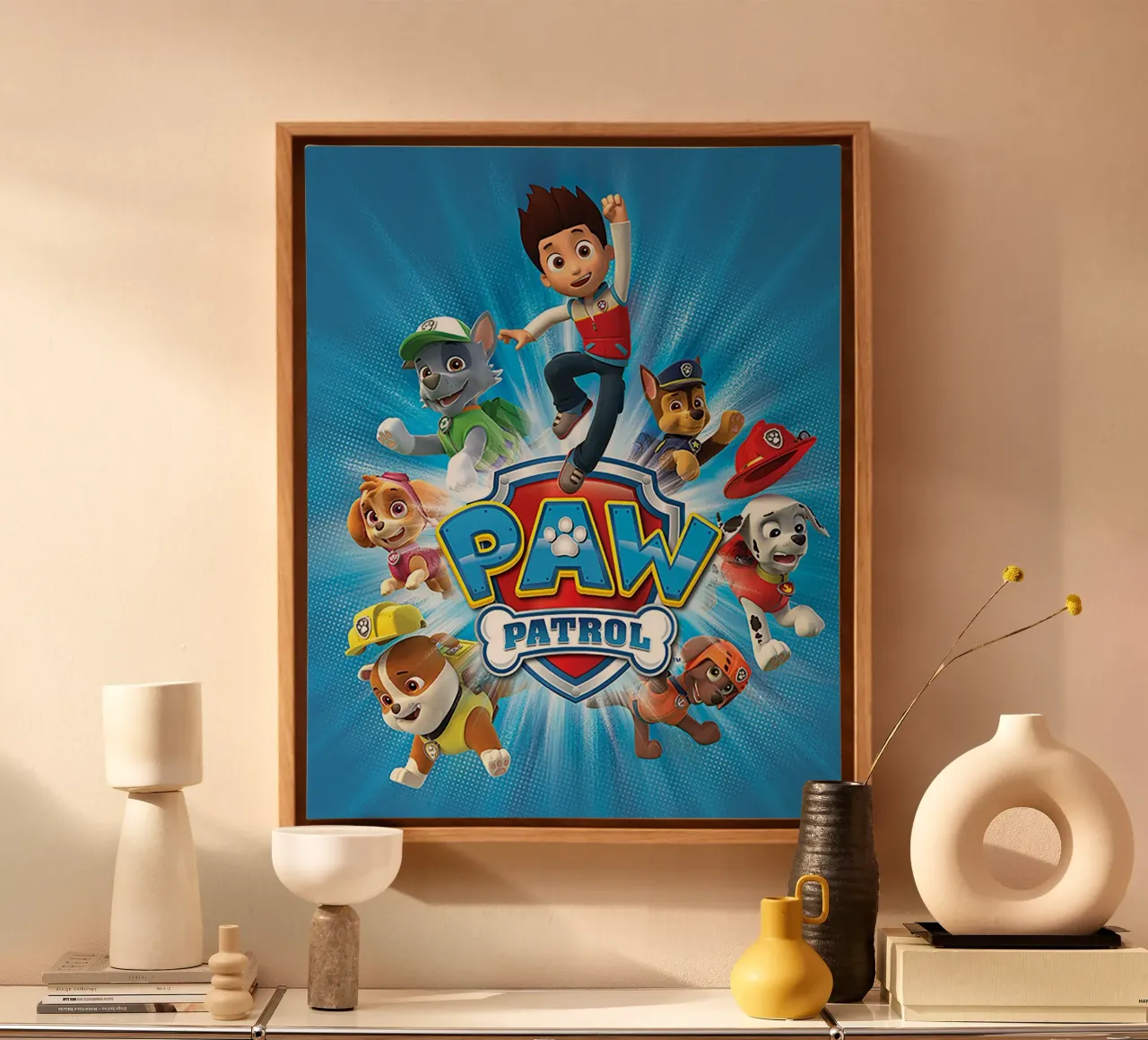 Paw Patrol tela con Cornice a cassetta da Cobron Studio