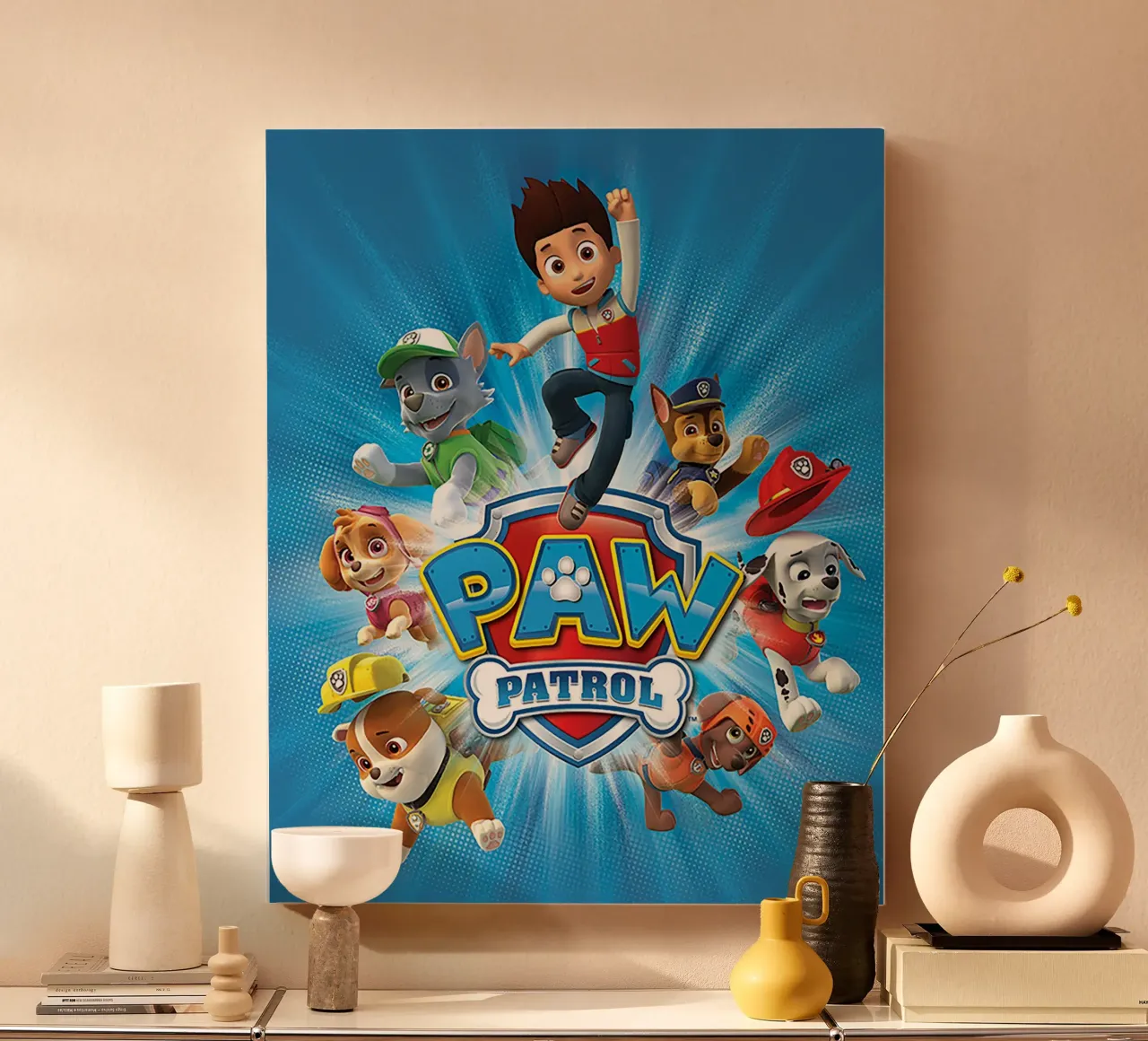 Paw Patrol tela con Cornice a cassetta da Cobron Studio