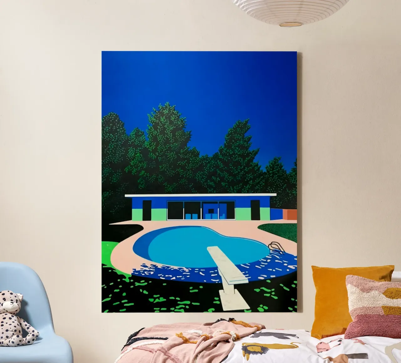 Zwembad canvas met Baklijst van Michael Mares