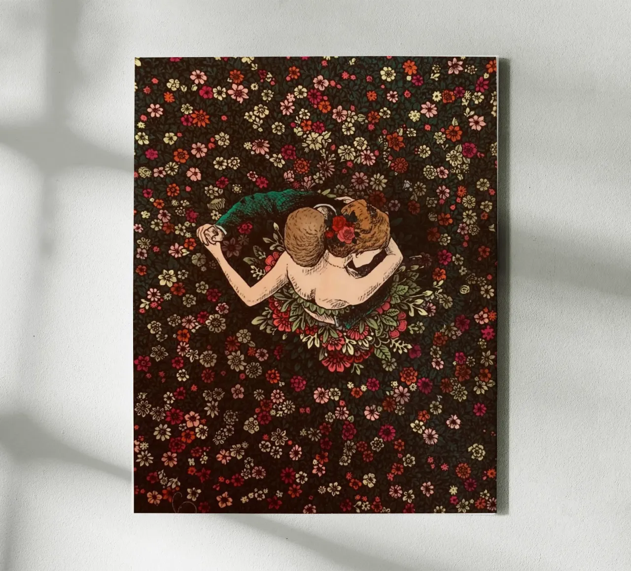 dancing in the flower floor tela con Cornice a cassetta da vicgaler