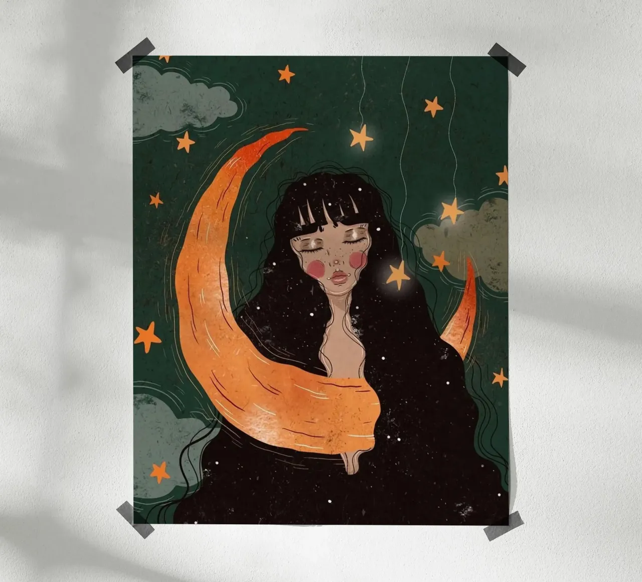 girl moon through poster da jasnet