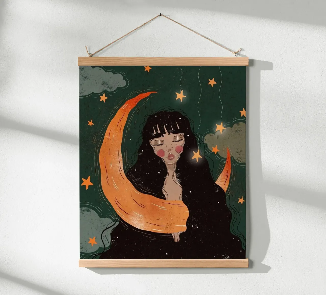 girl moon through poster da jasnet