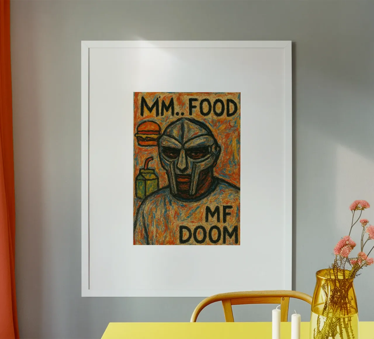 Poster MM.. FOOD - MF DOOM poster con telaio in plastica da alexandrealbumreview