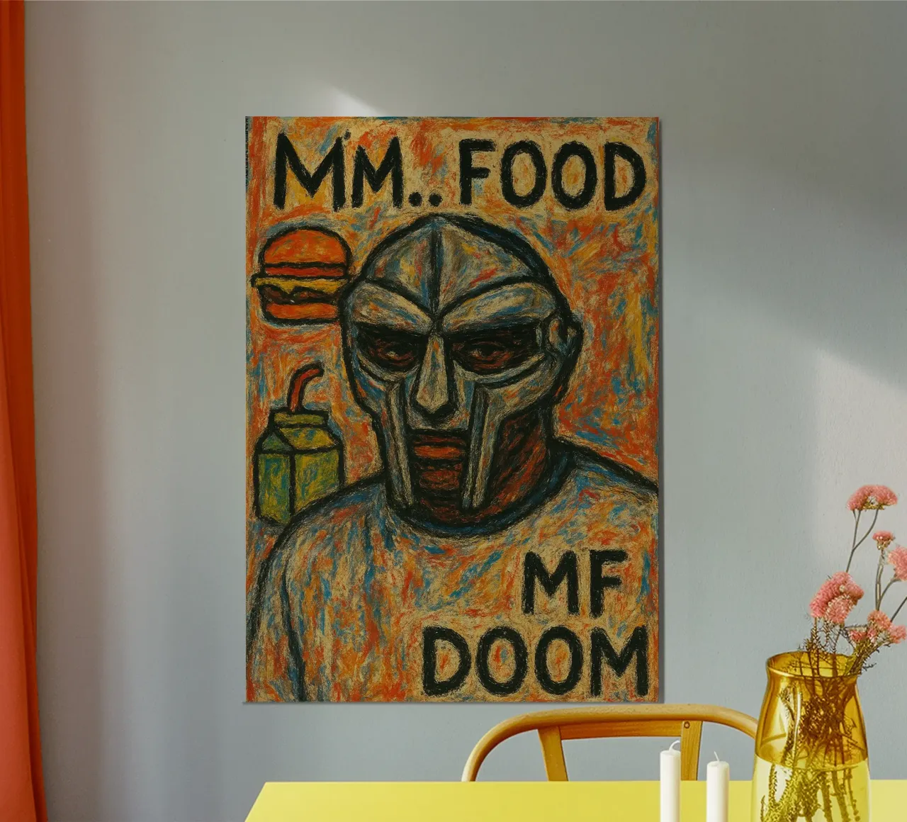 Poster MM.. FOOD - MF DOOM poster con telaio in plastica da alexandrealbumreview
