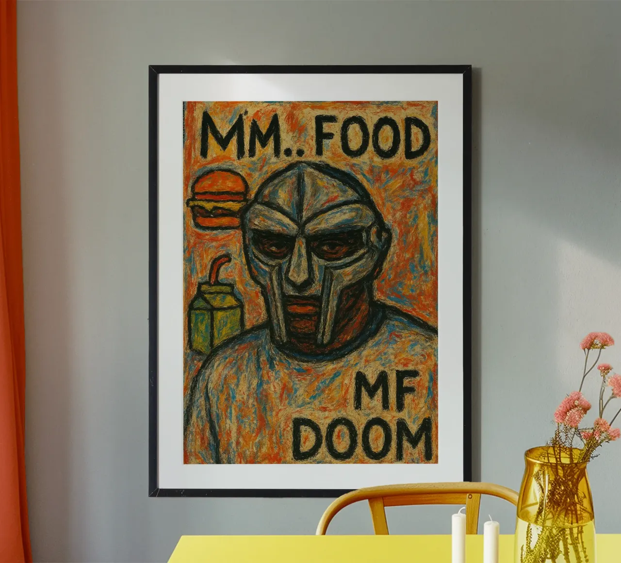 Poster MM.. FOOD - MF DOOM poster con telaio in plastica da alexandrealbumreview