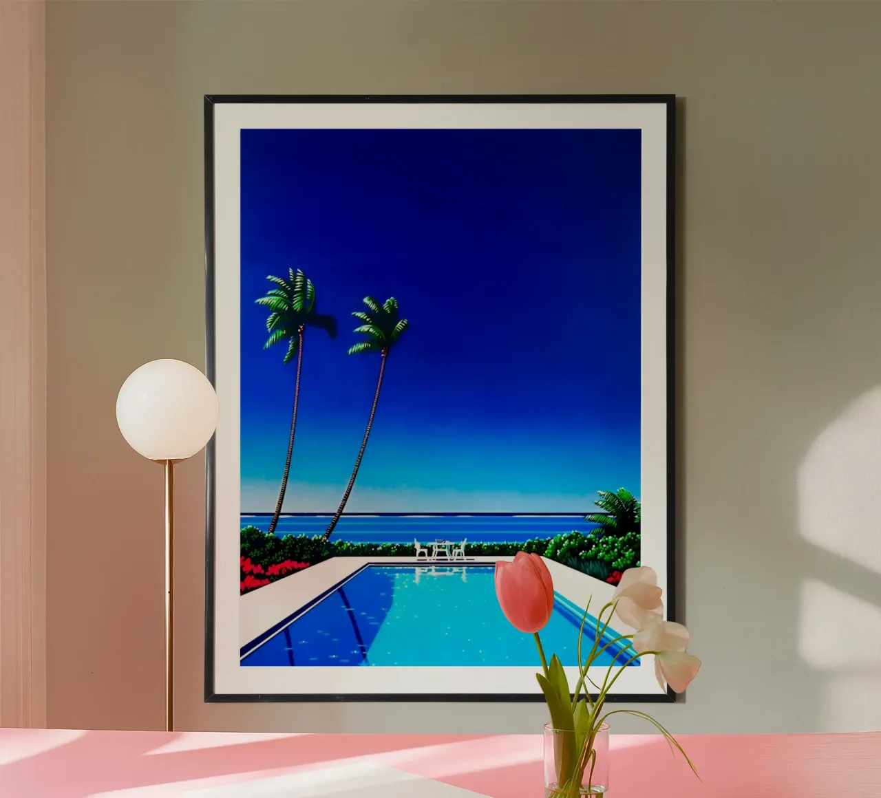 Piscina in spiaggia poster da Michael Mares