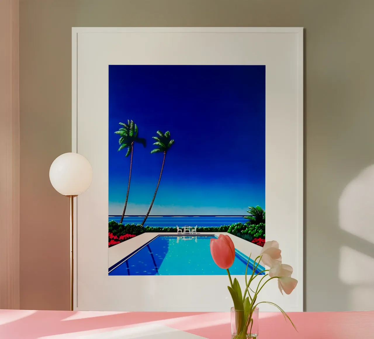 Piscina in spiaggia poster da Michael Mares