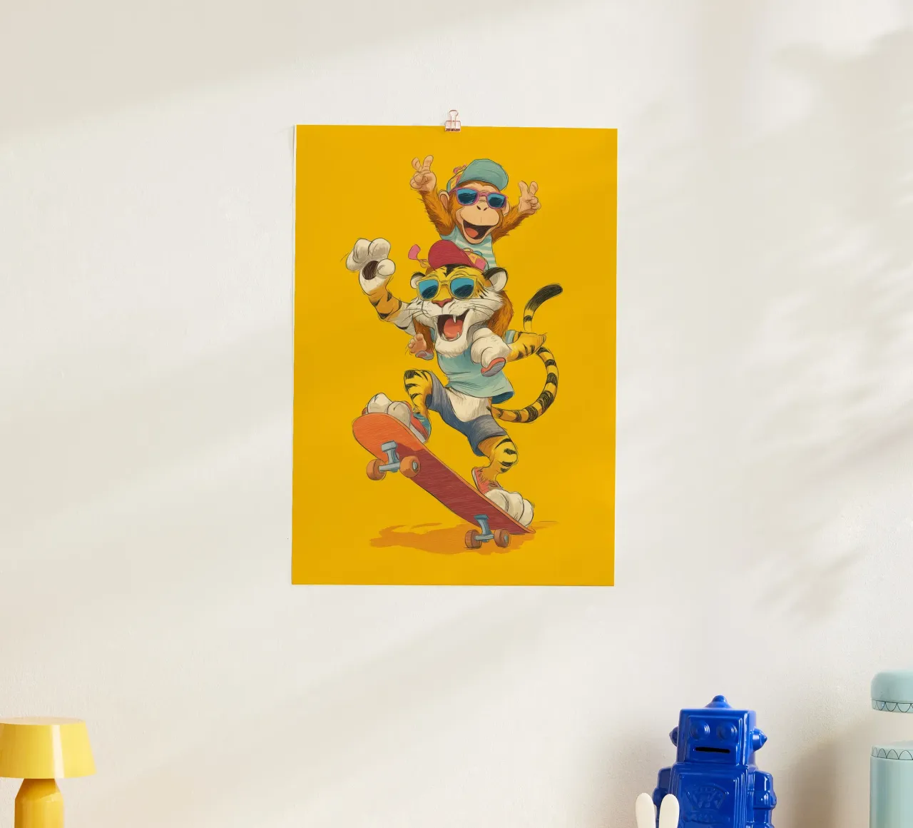 Skate Pals Forever poster con telaio in alluminio da Kiara