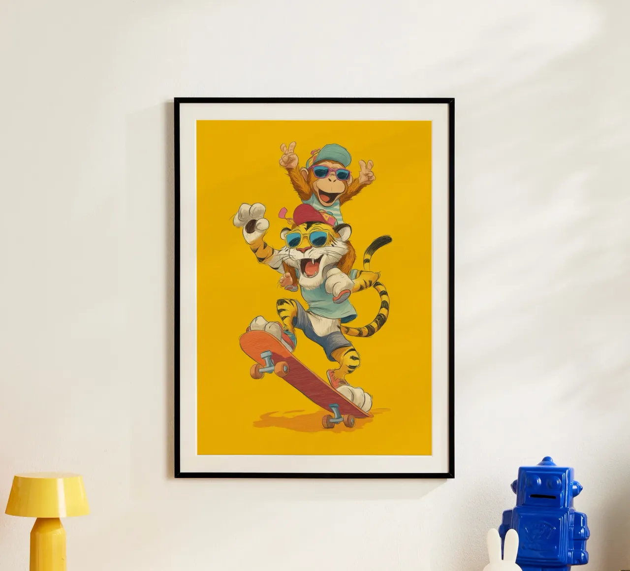 Skate Pals Forever poster con telaio in alluminio da Kiara