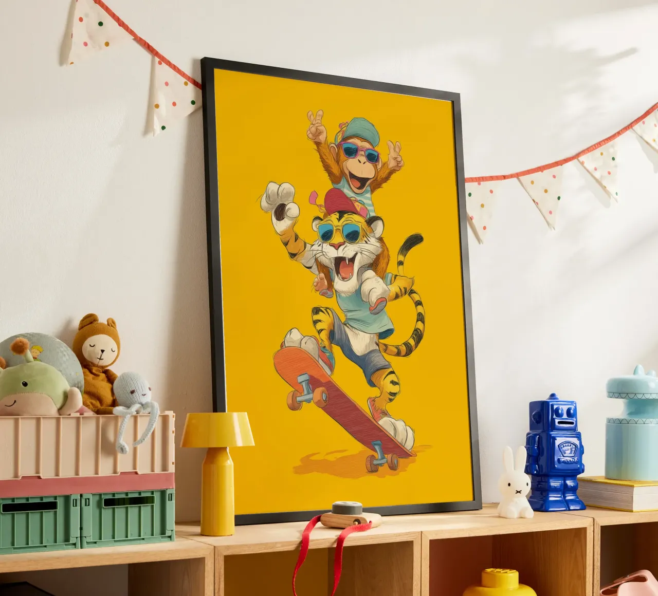 Skate Pals Forever poster con telaio in alluminio da Kiara