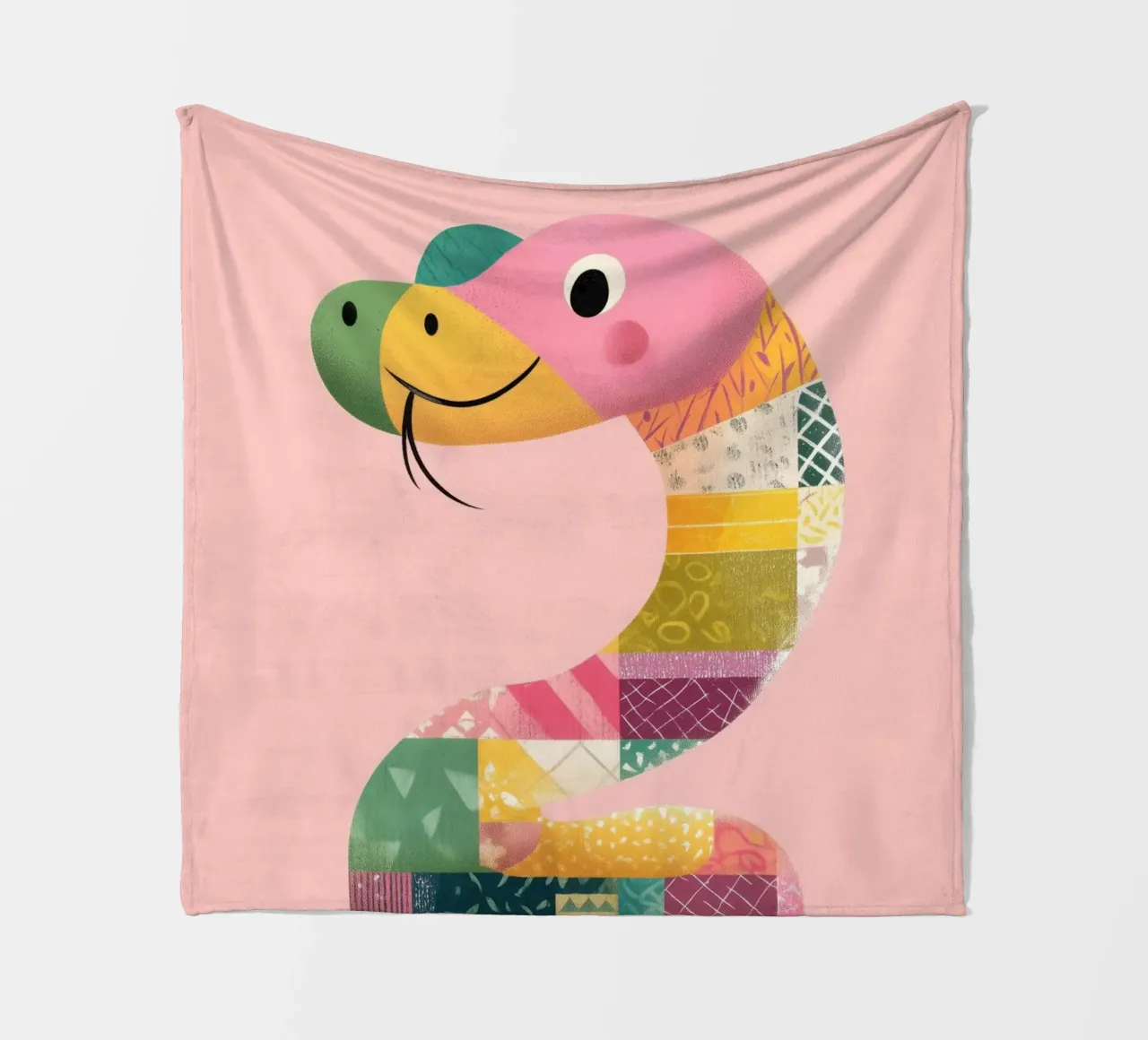 Smiling Snake Friend coperta in pile da Kiara