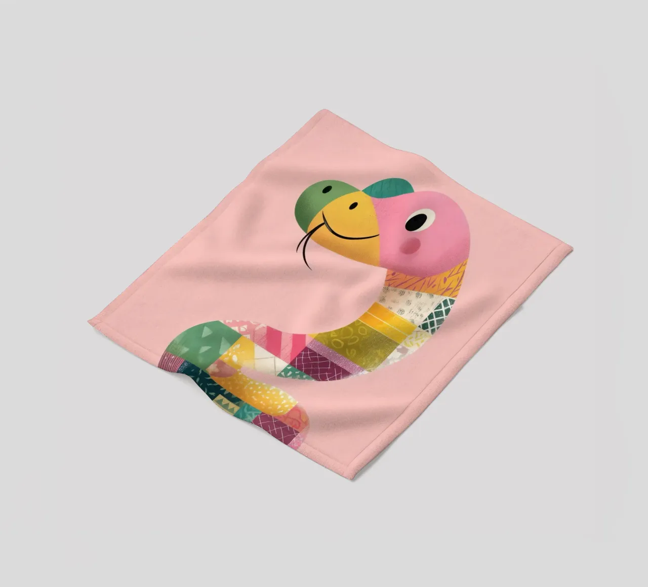 Smiling Snake Friend coperta in pile da Kiara