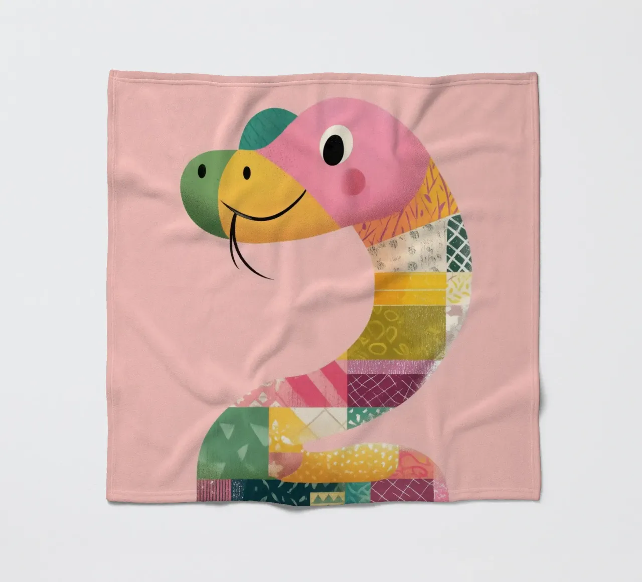 Smiling Snake Friend coperta in pile da Kiara
