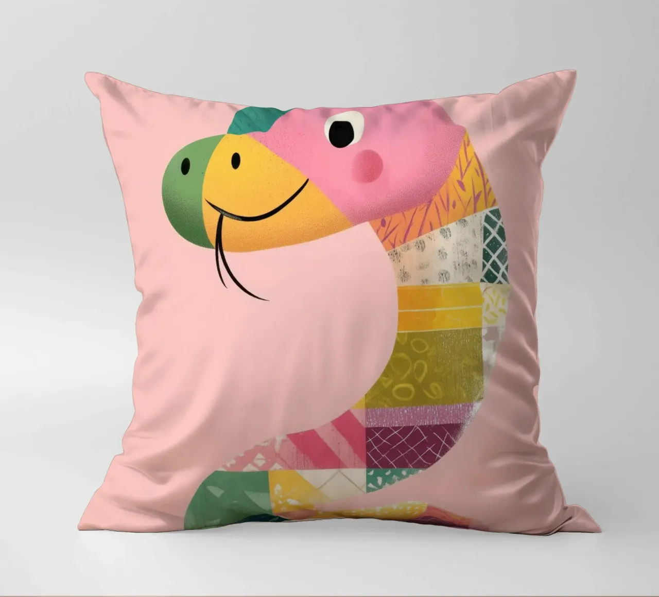 Smiling Snake Friend cuscino da Kiara