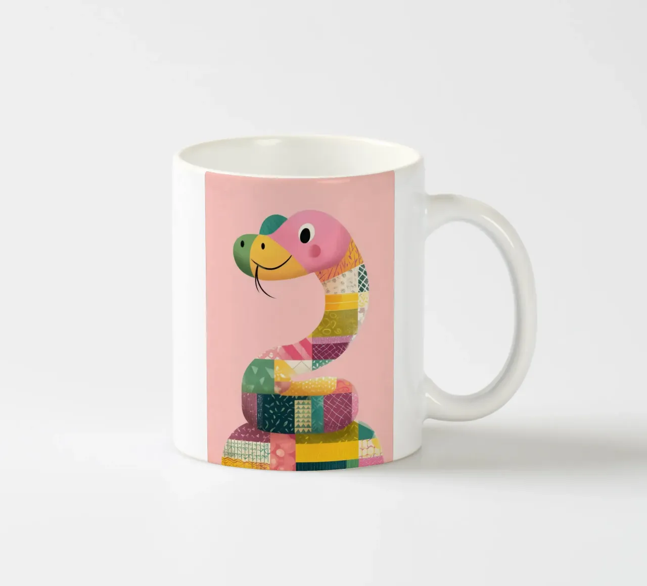 Smiling Snake Friend tazza in ceramica da Kiara