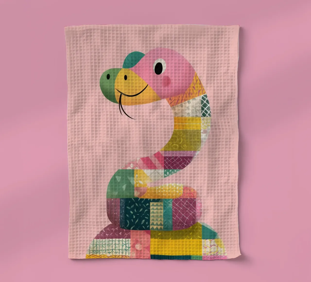 Smiling Snake Friend canovaccio da cucina da Kiara