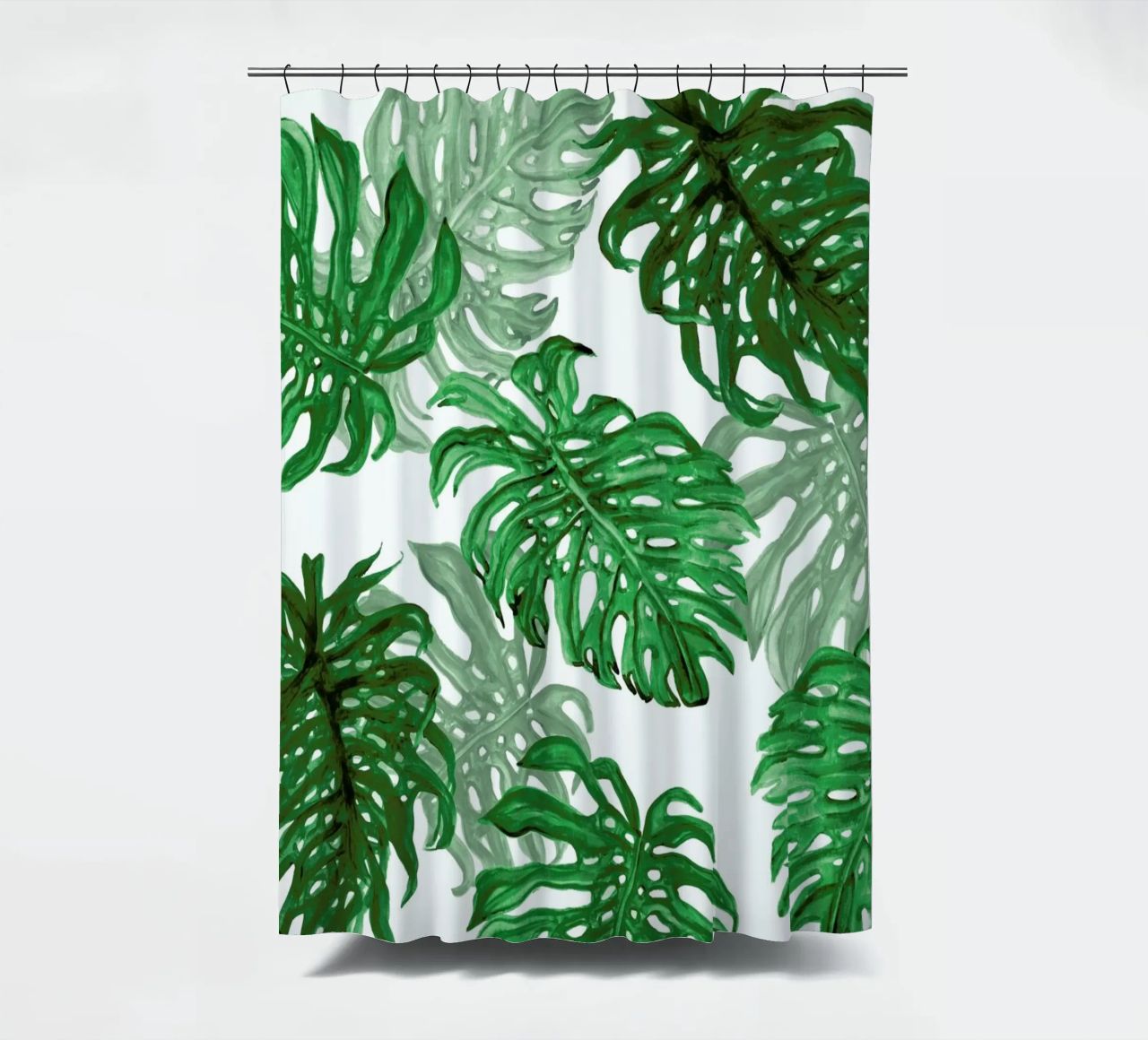 Monstera Deliciosa Duschvorhang von Laura O'Connor