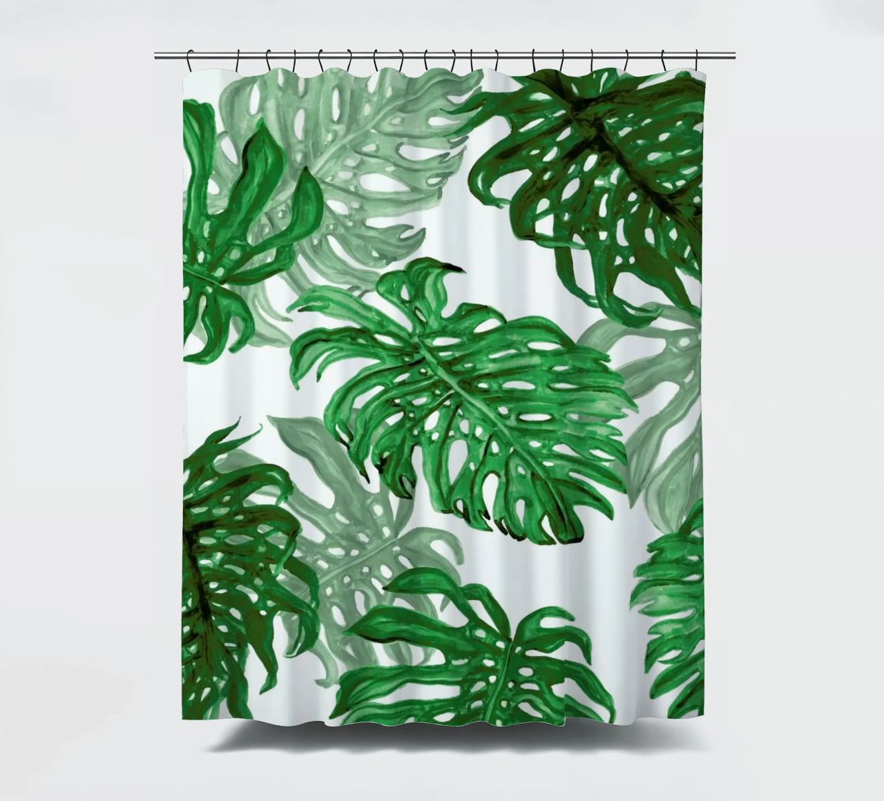 Monstera Deliciosa Duschvorhang von Laura O'Connor