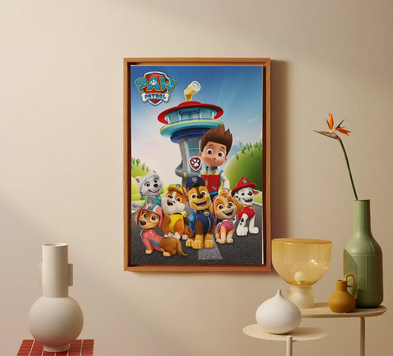 Paw Patrol tela con Cornice a cassetta da Cobron Studio