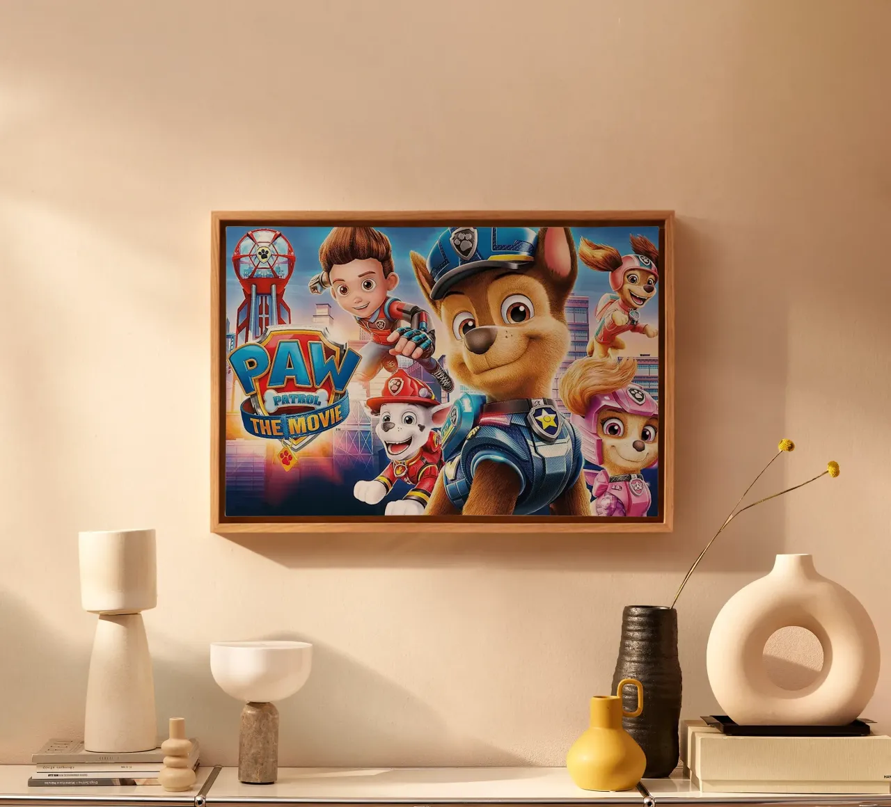 Paw Patrol canvas met Baklijst van Cobron Studio