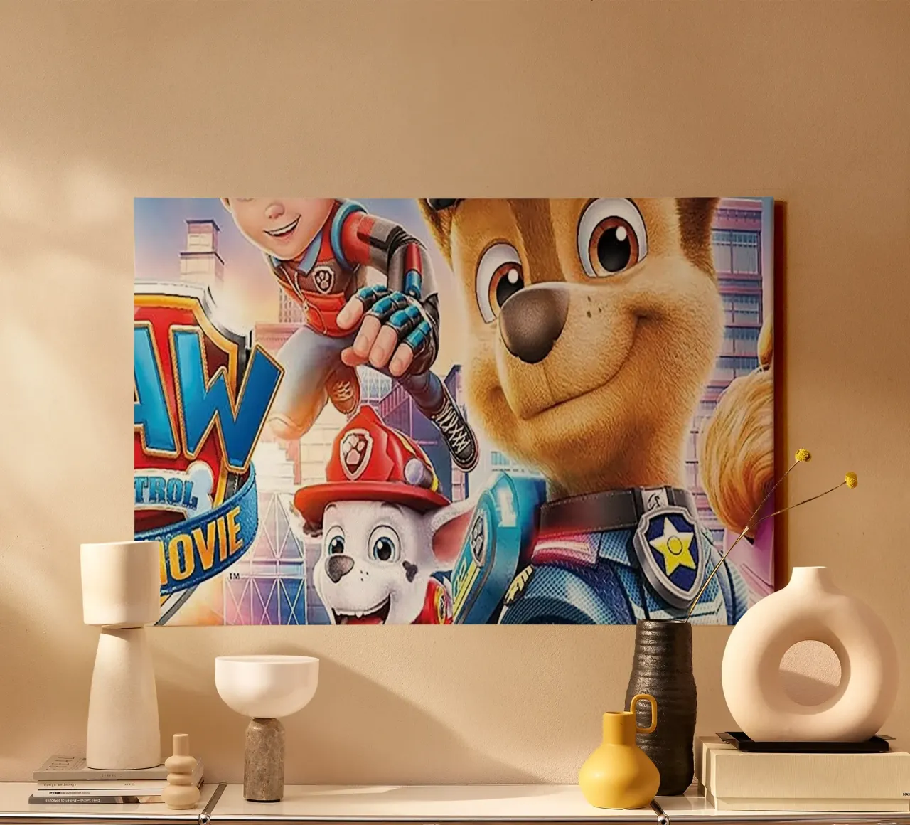 Paw Patrol canvas met Baklijst van Cobron Studio